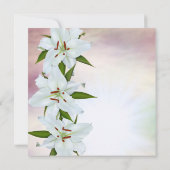 ホワイトリリー葬式のお知らせ 招待状 (裏面)