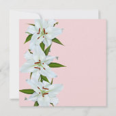 ホワイトリリー葬式のお知らせ 招待状 (裏面)