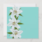 ホワイトリリー葬式のお知らせ 招待状 (裏面)