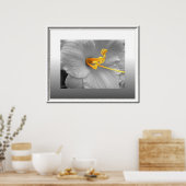 ホワイトリリー選択カラーポスター/キャンバス印刷 ポスター (キッチン)