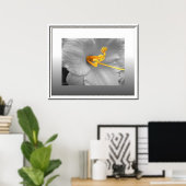 ホワイトリリー選択カラーポスター/キャンバス印刷 ポスター (ホームオフィス)