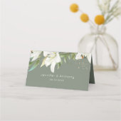 ホワイトリリー金ゴールドドット プレイスカード (裏面)