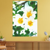 ホワイトリリー – カンジダム キャンバスプリント (インサイチュ (リビング))