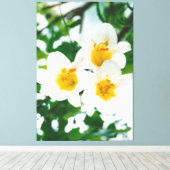 ホワイトリリー – カンジダム キャンバスプリント (インサイチュ (ウッドフロア))