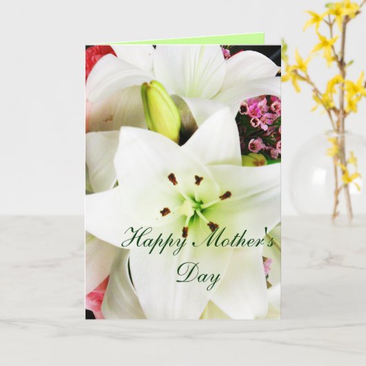 ホワイトリリー_ カード (黄色い花)