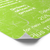 ホワイトリリー ゼンサービス 料金一覧 ポスター (角)