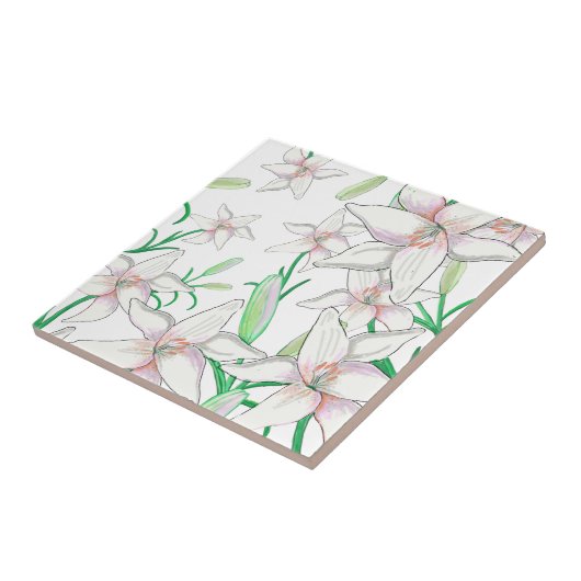 ホワイトリリー タイル (側面)