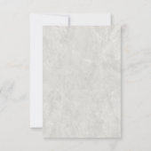 ホワイトリリー フローラル マーブル セーブザデート カード (裏面)