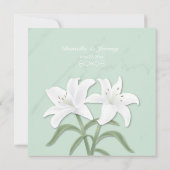 ホワイトリリー&マイルドミントリハーサルディナー招待状 招待状 (裏面)