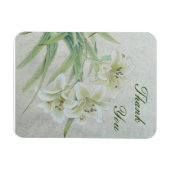 ホワイトリリー マグネット (横)