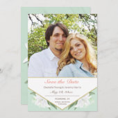 ホワイトリリー&ミントセーブザデートカード セーブザデート (正面/裏面)