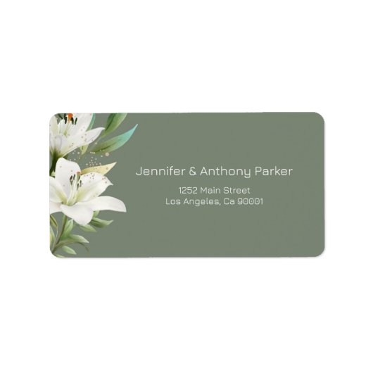 ホワイトリリー ラベル (正面)