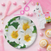 ホワイトリリー – 愛のシンボル ペーパープレート (パーティー)