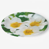ホワイトリリー – 愛のシンボル ペーパープレート (アングル)