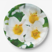 ホワイトリリー – 愛のシンボル ペーパープレート (正面)