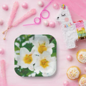 ホワイトリリー – 愛のシンボル ペーパープレート (パーティー)