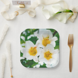 ホワイトリリー – 愛のシンボル ペーパープレート