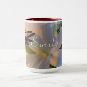 ホワイトリリー、花。 マグカップ (中央)