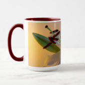 ホワイトリリー、花。 マグカップ (左)