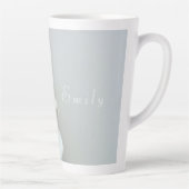 ホワイトリリー、花。ラテマグ カフェラテマグ (右)