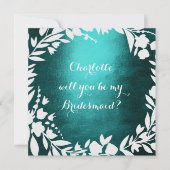 ホワイトリースティール（緑がかった色）が花嫁になる 招待状 (正面)