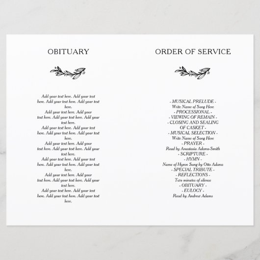 ホワイトリース写真お祝いのライフプログラム (裏面)