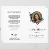 ホワイトリース写真お祝いのライフプログラム (正面/裏面)