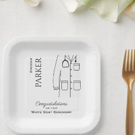 ホワイトリートセレモニー ペーパープレート