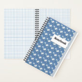 ホワイトリーフスパイラルノートパソコモダンントアート ノートブック (内側)