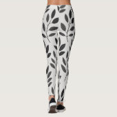 ホワイトリーフプリントレギンス | アイデザイン レギンス (裏面)