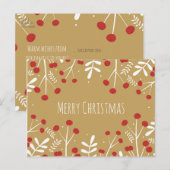 ホワイトリーブス＆ベリー ゴールド ホリデー クリスマス (正面/裏面)