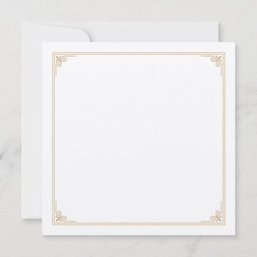 ホワイトリ空白のリー結婚式招待状 招待状 (裏面)