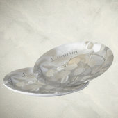 ホワイトルナリアシルバードエレガントル ペーパープレート