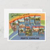 ホワイトレイクからの挨拶、ノースカロライナ州の旅行 ポストカード (正面/裏面)