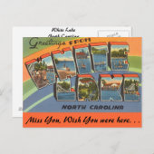 ホワイトレイクからの挨拶 ポストカード (正面/裏面)