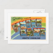 ホワイトレイクノースカロライナNC古いヴィンテージポストカード – ポストカード (正面/裏面)