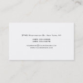 ホワイトレインボーカラーモノグラムマネージャーの名刺 名刺 (裏面)