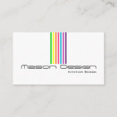 ホワイトレインボーストライプズの名刺 名刺 (裏面)