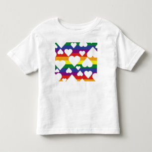 ホワイトレインボーティー トドラーTシャツ