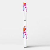 ホワイトレインボーバイクカラフル Case-Mate iPhoneケース (裏面 / 左)