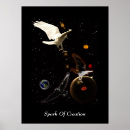 ホワイトレイヴンファンタジーアート ポスター