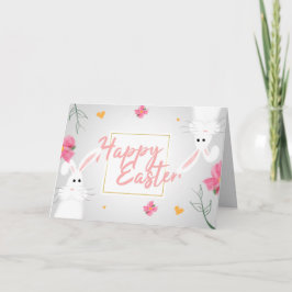 ホワイトレイースターカード サンキューカード