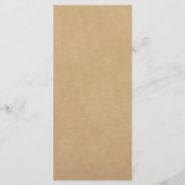 ホワイトレエレガントースの結婚ディナーメニュー メニュー (裏面)