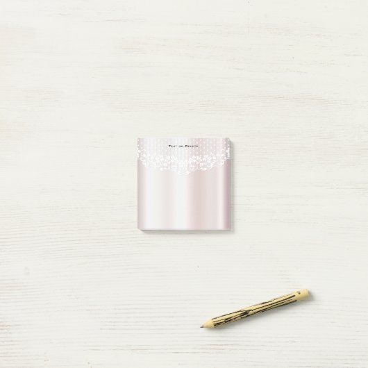 ホワイトレエレガントースフローラの投稿に関する注意 ポストイット (デスク上)