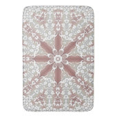 ホワイトレエレガントースフローラバスマット バスマット (正面縦)