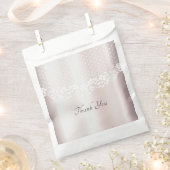 ホワイトレエレガントースフローラ優先バッグ フェイバーバッグ (クリップ留めされた状態)