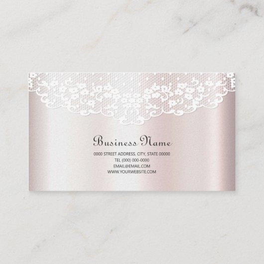 ホワイトレエレガントースフローラ名刺 名刺 (裏面)