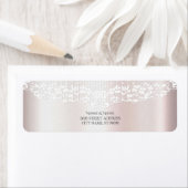 ホワイトレエレガントースフローラ差出人住所ラベル ラベル (インサイチュ)