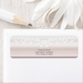 ホワイトレエレガントースフローラ差出人住所ラベル ラベル (インサイチュ)