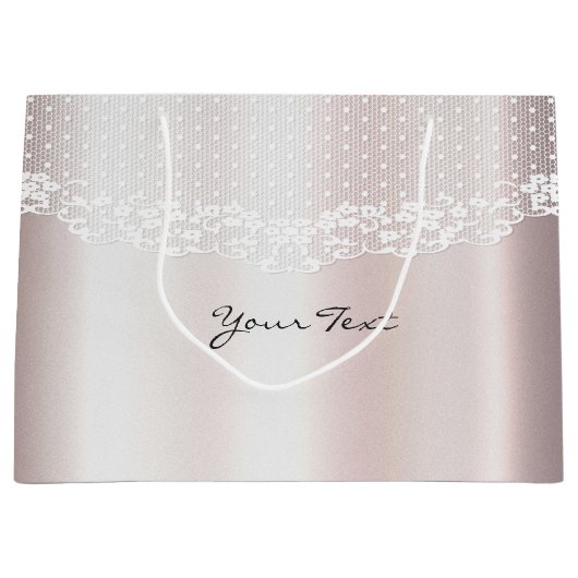 ホワイトレエレガントースフローラ抱き枕 ラージペーパーバッグ (正面)